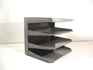 Industrial In Out Tray Metal Paper Organizer