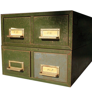 Library Card Catalog File Index Office Cabinet